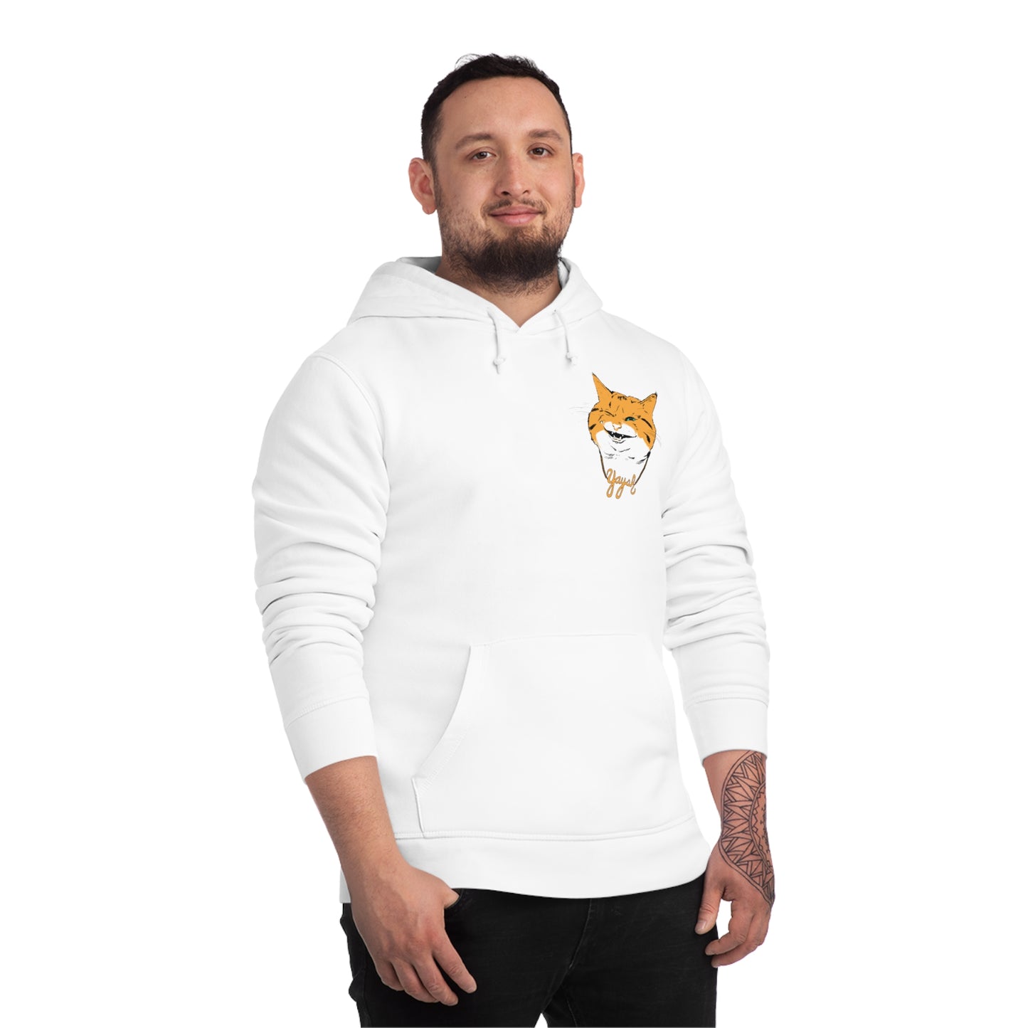 Yaysh Cat Unisex Drummer Hoodie